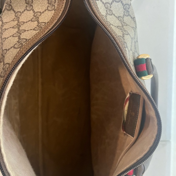 Gucci tan leather with monogram canvas - Picture 10 of 14